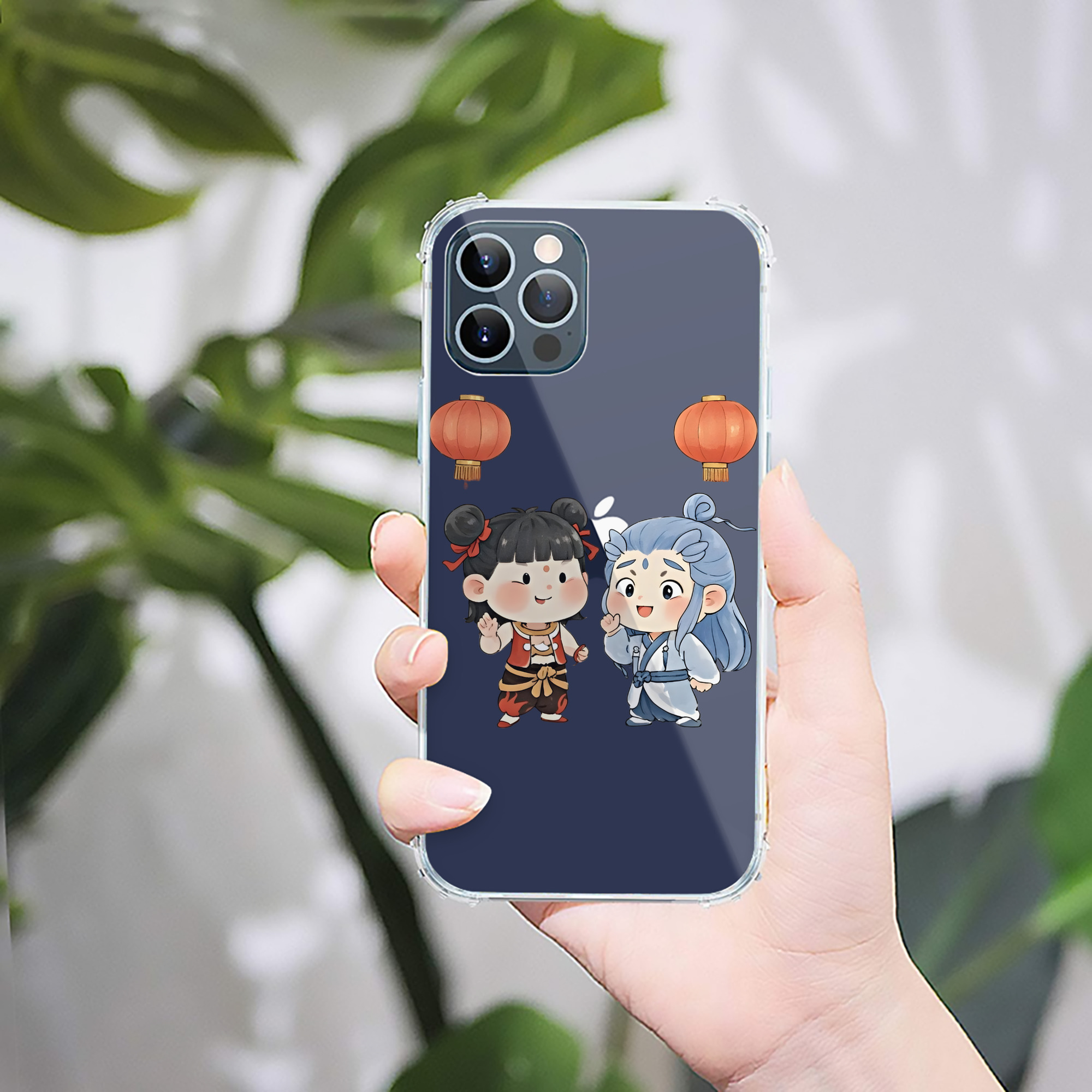 （画像用） Ne Zha 2 ナタ 魔童の大暴れ 【iPhone 12シリーズ対応】透明スマホケース（クリアソフトケース）